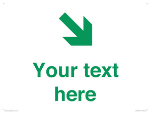 Custom Safe Condition inverse: Green Down right arrow